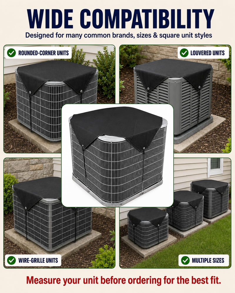 Durable Air Conditioner Cover for Outside, 600D Oxford AC Condenser Covers 36" x 36" 1