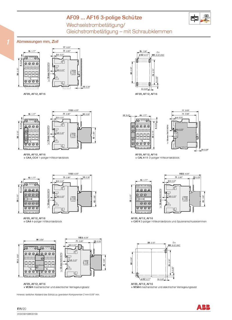 ABB Contactor Contactor 1SBL177001R1310-AF16-30-10-13