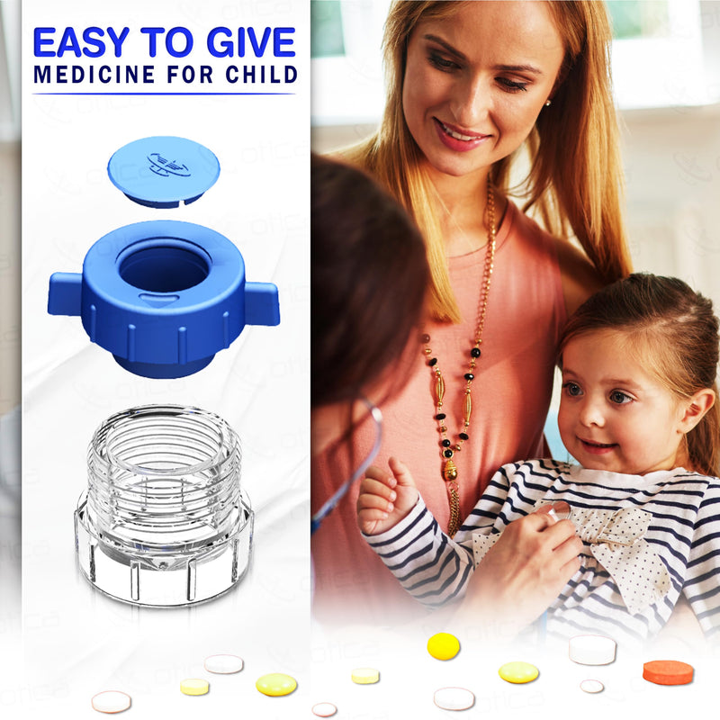 Tablet Crusher Pill Grinder Tablet Pulverizer Medicine Crusher in Powder Form for Great for Feeding Tube Use, Pets Or Easier Medicine Intake for Kids (Pack of, 1)