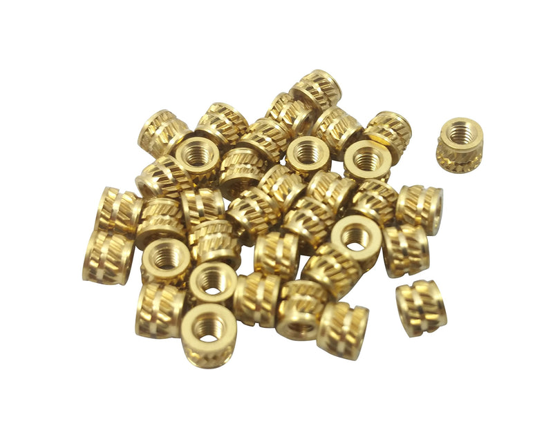 [initeq] Qty 50#4-40 4-40 Threaded Heat Set Inserts for 3D Printing (50)