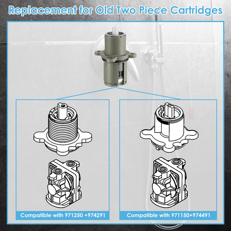 2PACK Shower Cartridge Compatible with Pfister 9740420 Cartridge 2
