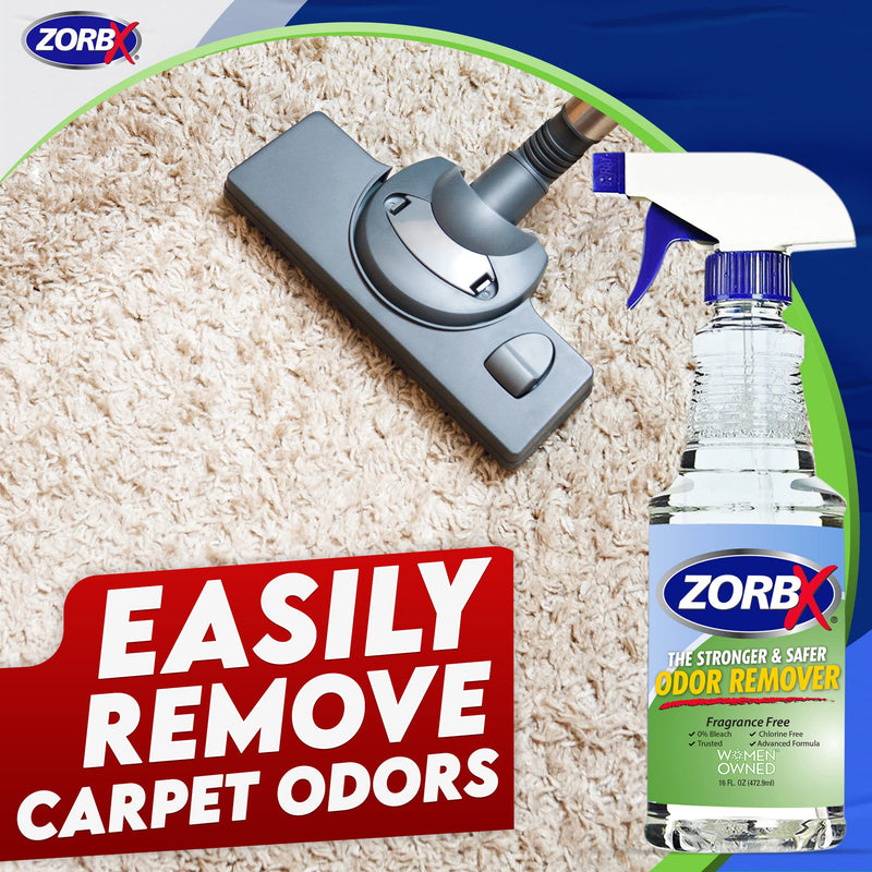ZORBX Unscented Multipurpose Odor Remover –Safe for All, Even Children, No Harsh Chemicals, Perfumes or Fragrances, Stronger and Safer Odor Remover Works Instantly (16oz) - PawsPlanet Australia