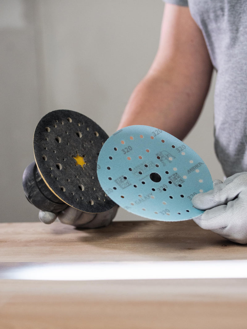 Mirka Galaxy Multifit Sandpaper 6 inch Grit 1500 50 Discs Pack