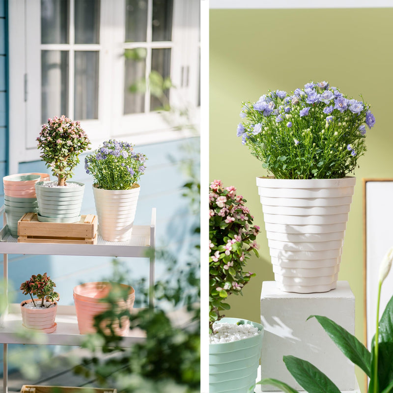 Memeyou Hide A Key Outdoor Flower Pot Diversion Safe Secret Hidden Safe Box Compartment Large Cute Waterproof Key Hider Storage Hiding The Valuables Inside Plants Not Include(2 pcs) 2