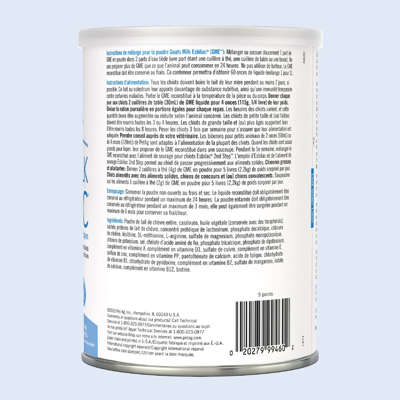 PetAg Esbilac Goat's Milk Powder Puppy Milk Replacer - Milk Formula for Puppies with Sensitive Digestive Systems 12 Ounce (Pack of 1) - PawsPlanet Australia