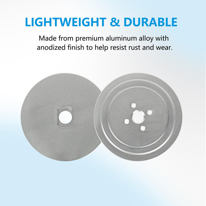 Aluminum Safety Flange Kit for Airway Buffing & Polishing Wheels, Quick Insertable Safety Flange Kit fits 3" Center Plate Airway Buffing Wheels & 5/8" Arbor Hole Model A
