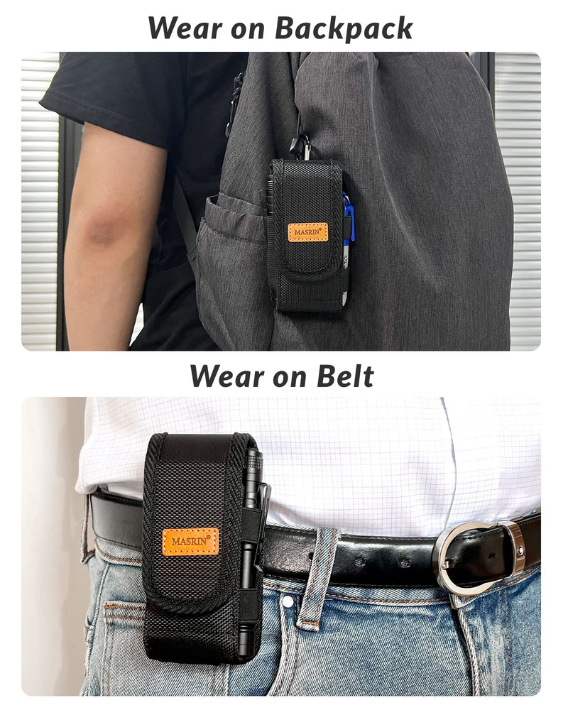 Multitool Sheath-EDC Pouch,Multi Tool Holster for Belt,Small Tactical Tool Pouch Accessories,Organizer Sheath Compatible with Multi Tool Case with Leather Logo and Belt Clip for Man