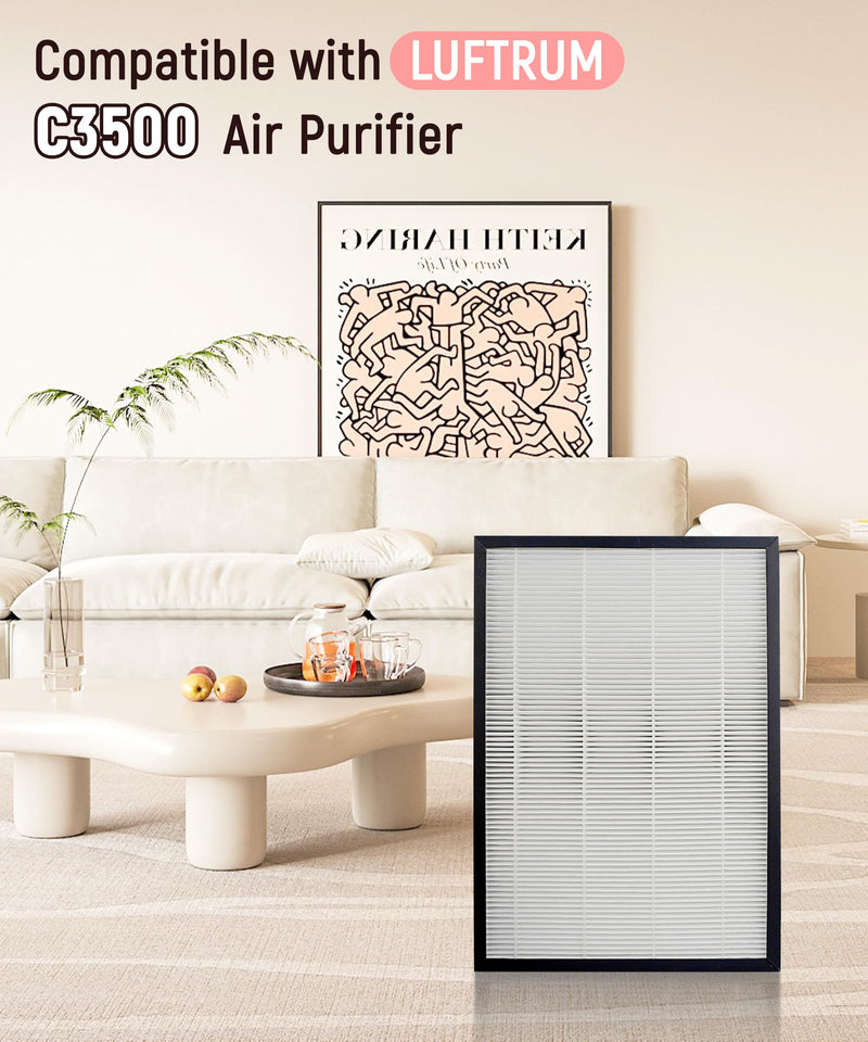 C3500 Replacement Filters Compatible with LUFTRUM Air Purifier