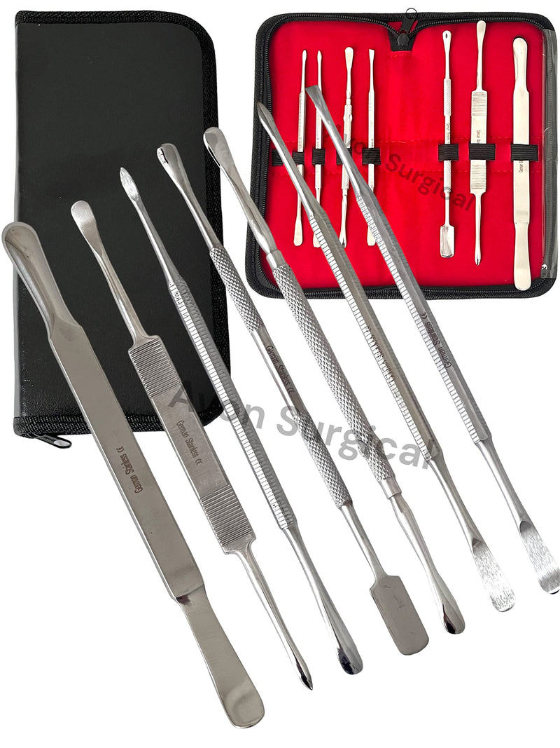 Periosteal Dental Elevator Set of 7 Pieces Sorted German Stainless CE - Implant Dental Tools - Tooth Extraction - Artlab