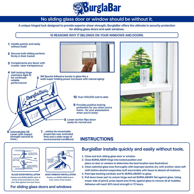 4 Pack for Sliding Door Locks for Sliding Glass Doors & Windows, Child Proof