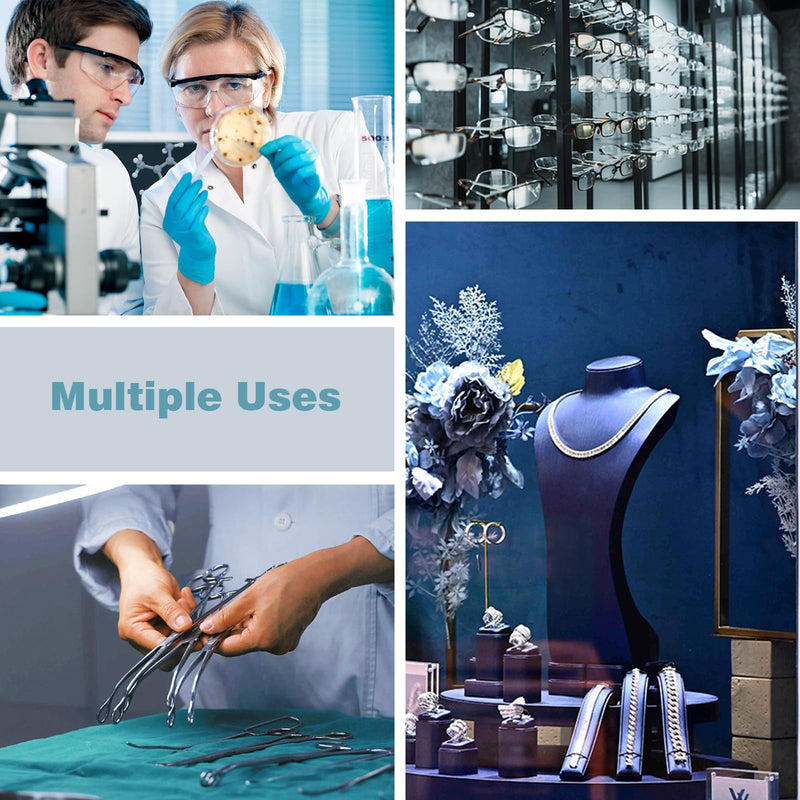 Ultrasonic Retainer Cleaner Jewelry Rings Dentures 23oz (680ML) 360° Deep Cleaning 45KHz Professional Lab Ultrasonic Glasses Cleaner with 5 Digital Timer and Watches Stand Sonic Cleaner Machine 680ML