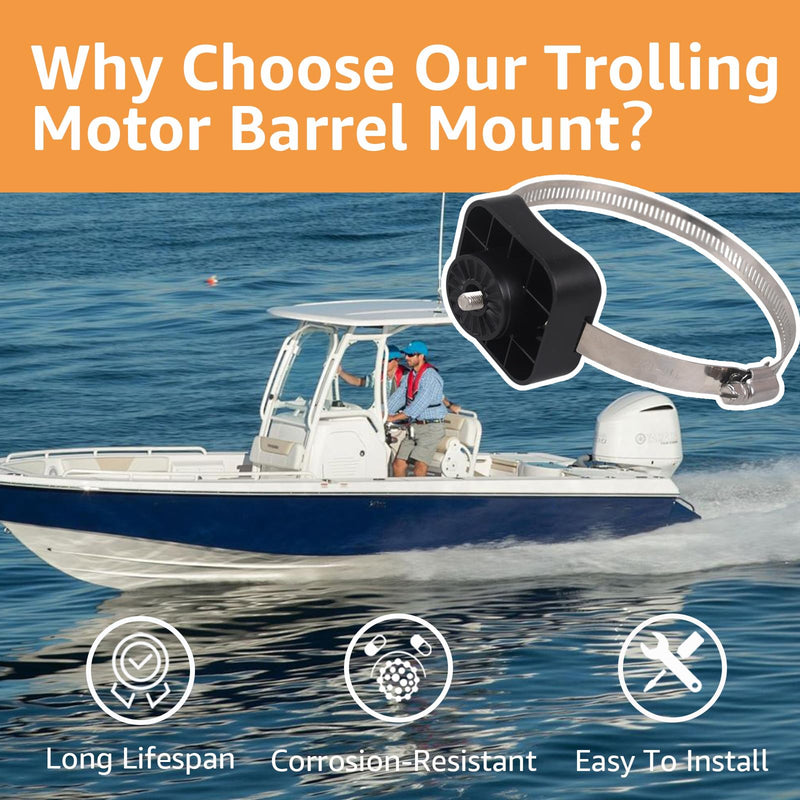 010-12784-00 Trolling Motor Barrel Mount for Garmin Panoptix LVS32 Transducer, Replacement Trolling Motor Barrel Mount Compatible with Garmin