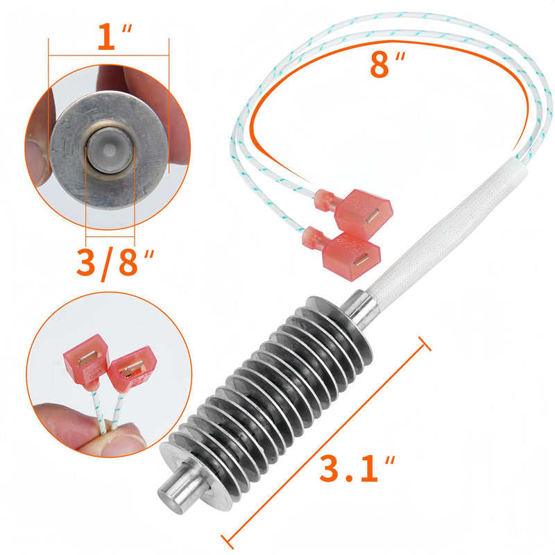 3-20-677200 Harman Igniter Upgrade Design, 17 fins, Incoloy 800 Stainless 1-10-06620 3-20-06783 3-20-677200