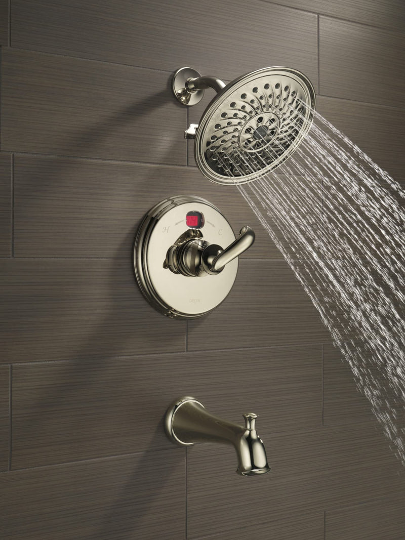 Delta Faucet 3-Spray Touch-Clean H2Okinetic Shower Head, Chrome 52687