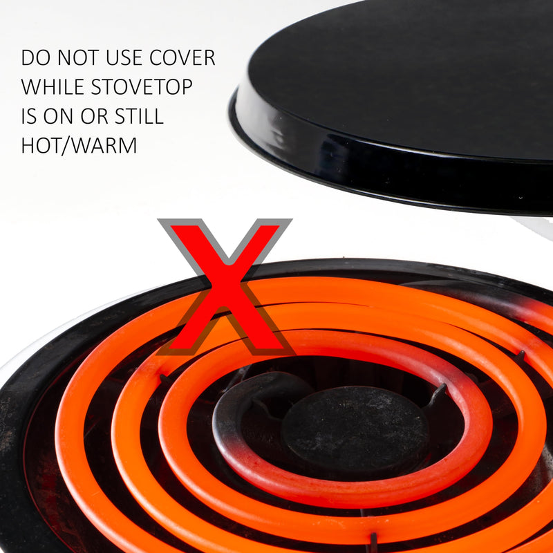 Reston Lloyd Burner Set Electric stovetop, (2) 8" & (2) 10" Covers, Stainless Look Stainless Steel Look