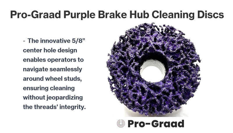 46200 6 Pack 2” Brake Hub Cleaning Discs, Brake Drum & Rotors, Around Wheel Studs Rust Removal, Replacement Pads Compatible with Pro Graad Counteract Hub Buddy & 3M Pad Holders