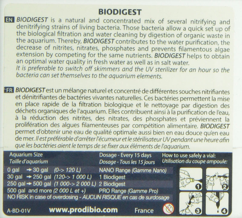 Prodibio Bio Digest - Fresh and Saltwater 30 pack - Standard Vial