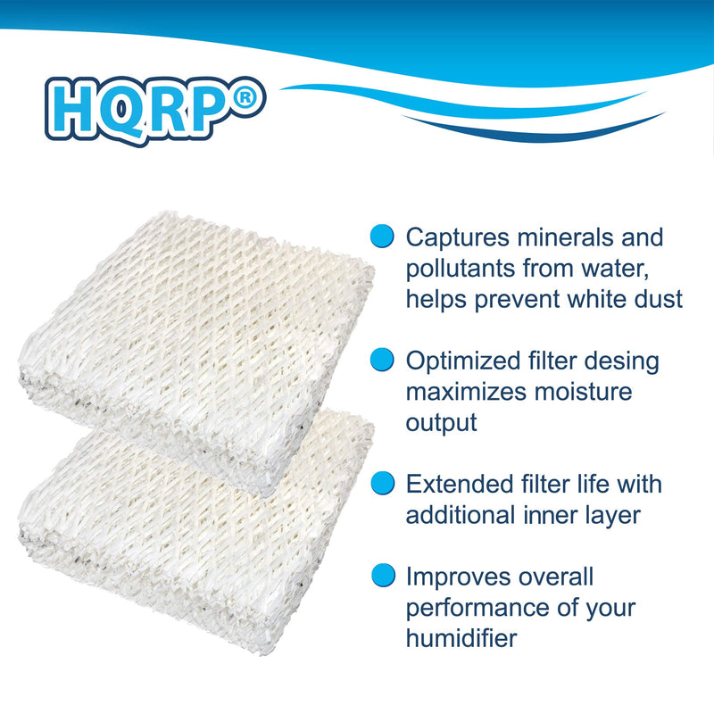 HQRP 2-Pack Humidifier Wick Filter Compatible with Sears Kenmore 14803, 14804, 14103, 14104, 14113, 14114, 14121, 14122 Humidifiers