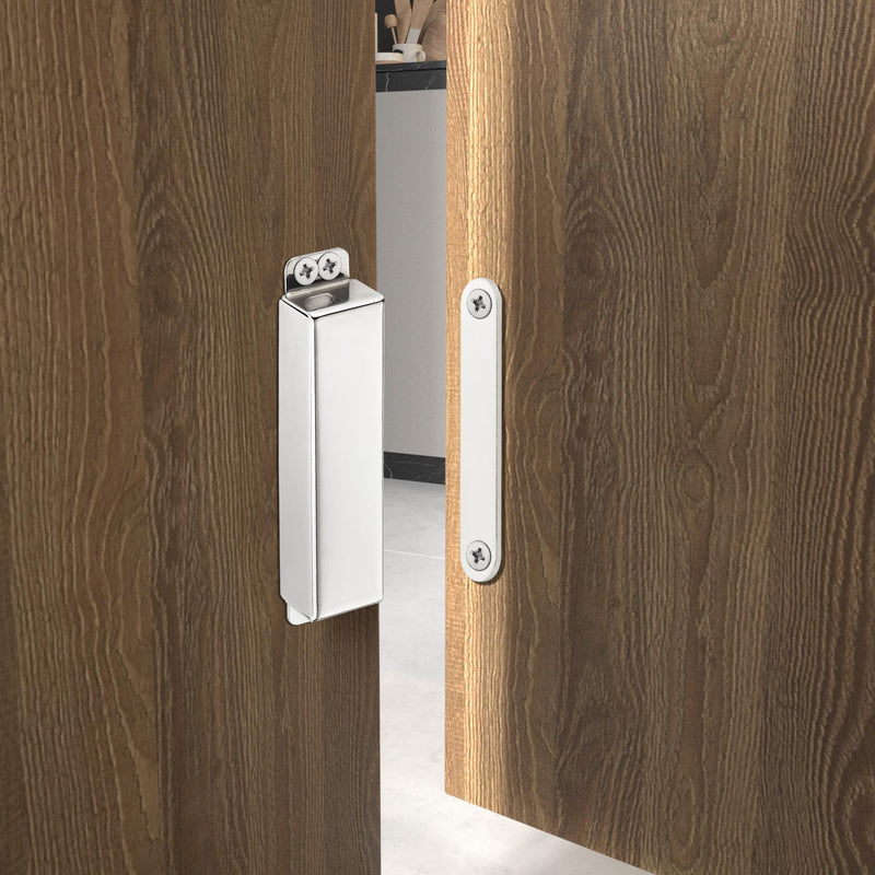 2 Pack | Heavy-Duty Magnetic Door Catch - 90lb Pull Force, Stainless Steel, Anti-Rust, Ideal for Screen Door, Pantry Door, Barn Door and RV Doors. Large-90Lbs 2