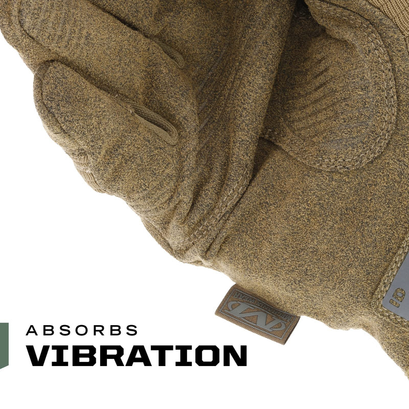 Mechanix Wear: M-Pact 3 Tactical Work Gloves, Touchscreen Capability, Synthetic Leather Gloves, Finger Reinforcement and Impact Protection, Work Gloves for Men (Coyote Brown, Small)