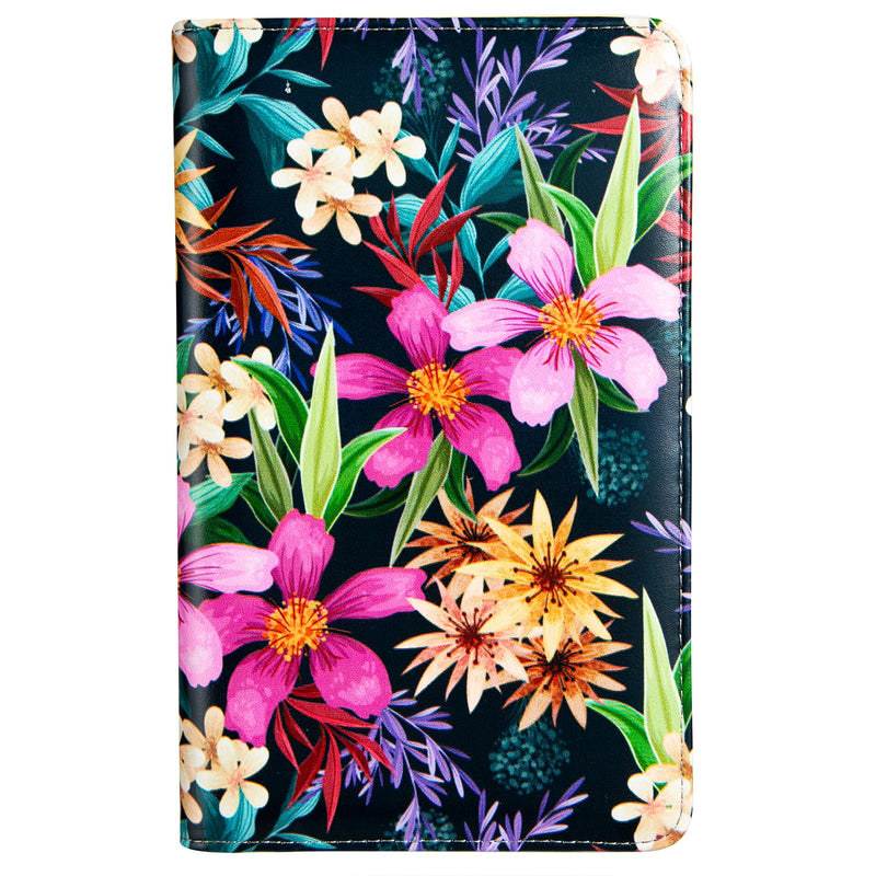 AIRMORS Cute Server Book for Waitress,Restaurant Waiter Wallet Server Booklet Ticket Book Holder Fit Server Apron with Zipper Pocket Accessories Server Check Book (Tropical Flower) Tropical flower