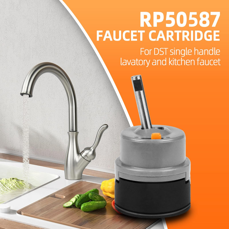 RP50587 Replacement Cartridge Valve Compatible with Delta DST Single Handle Kitchen and Lavatory Faucets - Includes RP51503 Bonnet Nut, Easy Installation