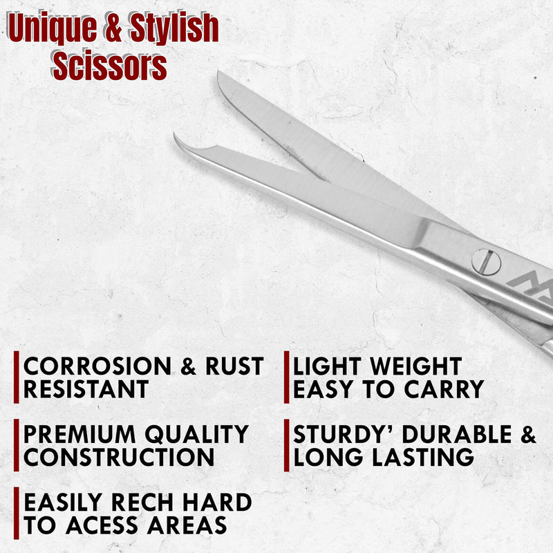 Premium Quality Suture Scissors with Extra Fine Sgarpness (11 CM) 11 CM