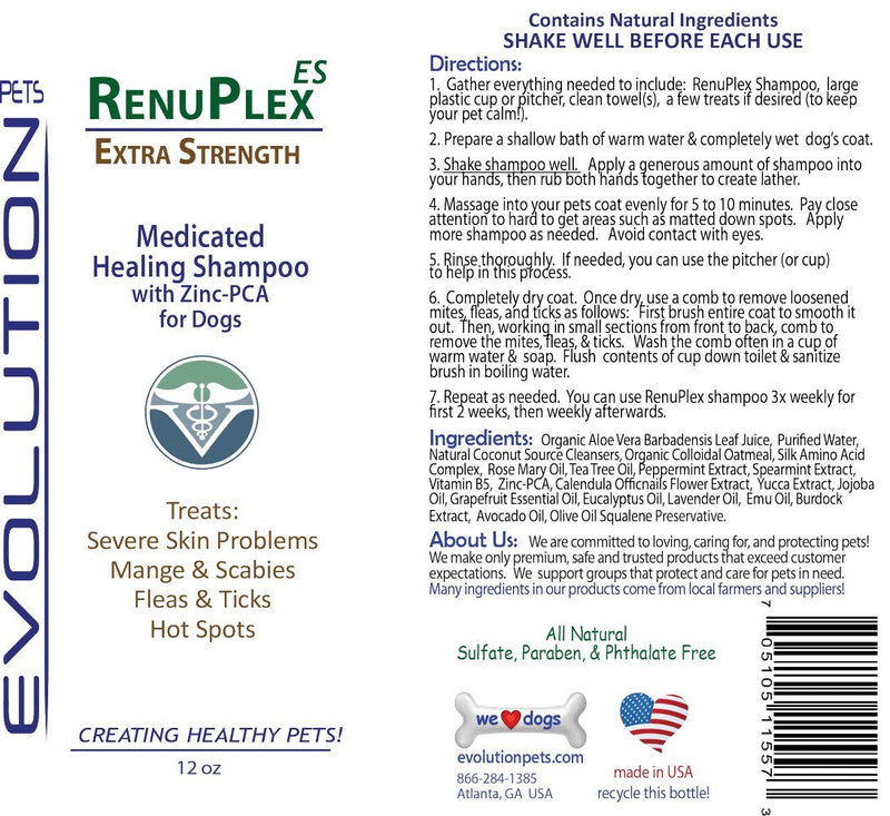 [Australia] - RenuPlex Extra Strength Dog Healing Spray for Dog Hot Spots, Mange, Dog Skin Problems Antifungal Dog Hot Spot Spray Also Eliminates Mange, Mites. All Natural. Unconditional Guarantee. Made in USA 
