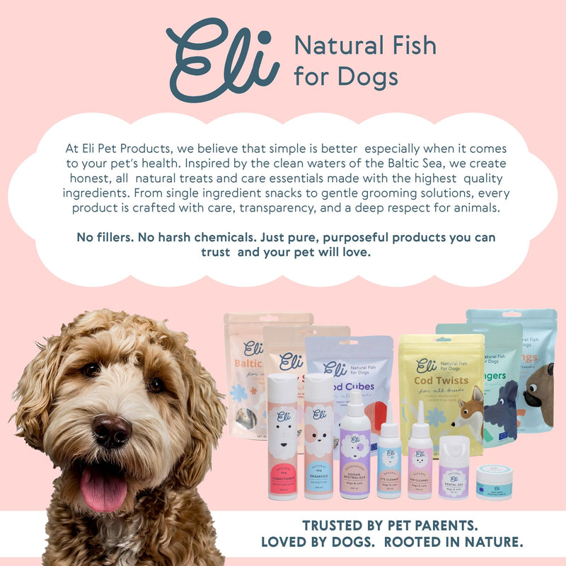 Eli Natural Dental Gel for Dogs & Cats – Plant-Based, Gentle Formula that Supports Healthy Teeth & Gums, Helps Reduce Plaque & Tartar buildup, freshens Breath Naturally, Vegan-Friendly Care – 1.69 oz