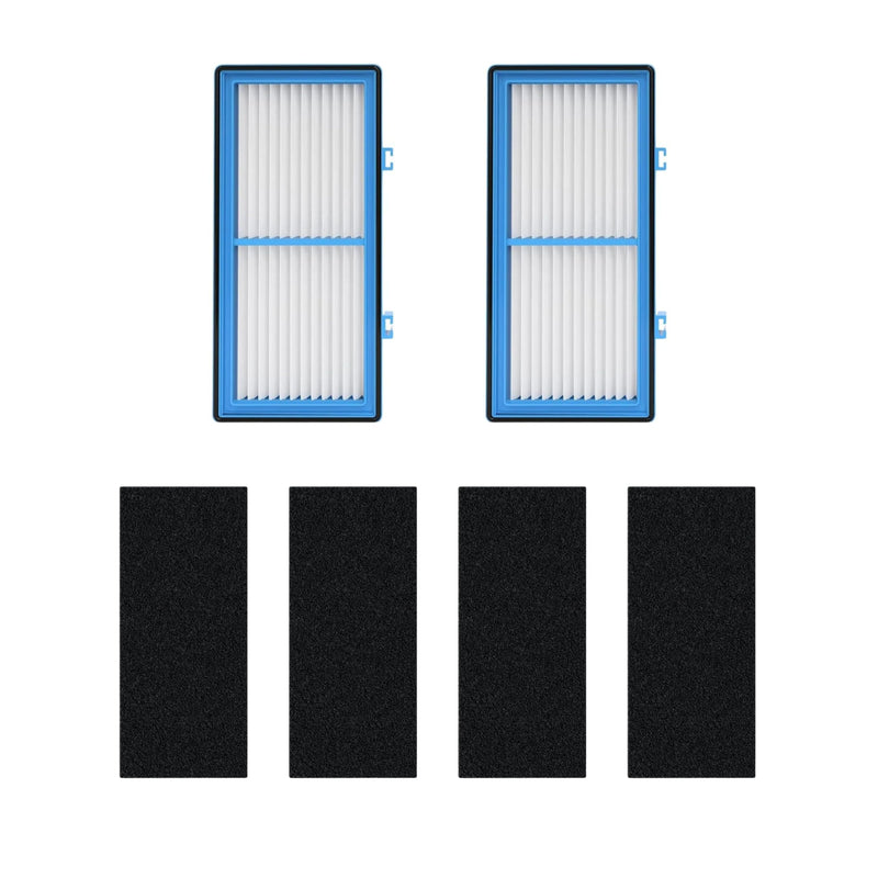 Nispira AER1 Filter Replacement for Holmes Air Purifier HAPF30AT HAP242-NUC, Odors Dust VOCs Remover, Total Air 2 True HEPA 4 Carbon Booster, 1.2 x 10 x 4.6 Inches 2 HEPA + 4 Carbon