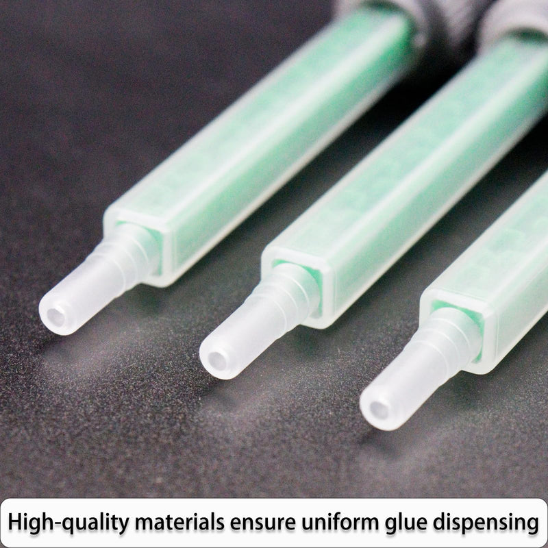 20 Epoxy Mixing Nozzles Adhesive Mixing Nozzle Tips Epoxy Gun Mixer Glue Gun Applicator Kit for 50ml/1.7oz 1:1/2:1 Ratio