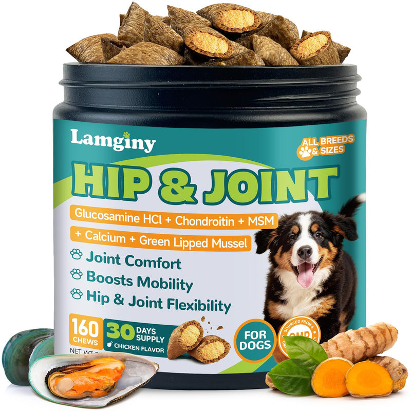 Cat Hairball Remedy for Digestive Health Aid & Dog Hip and Joint Crunchy & Creamy Chews
