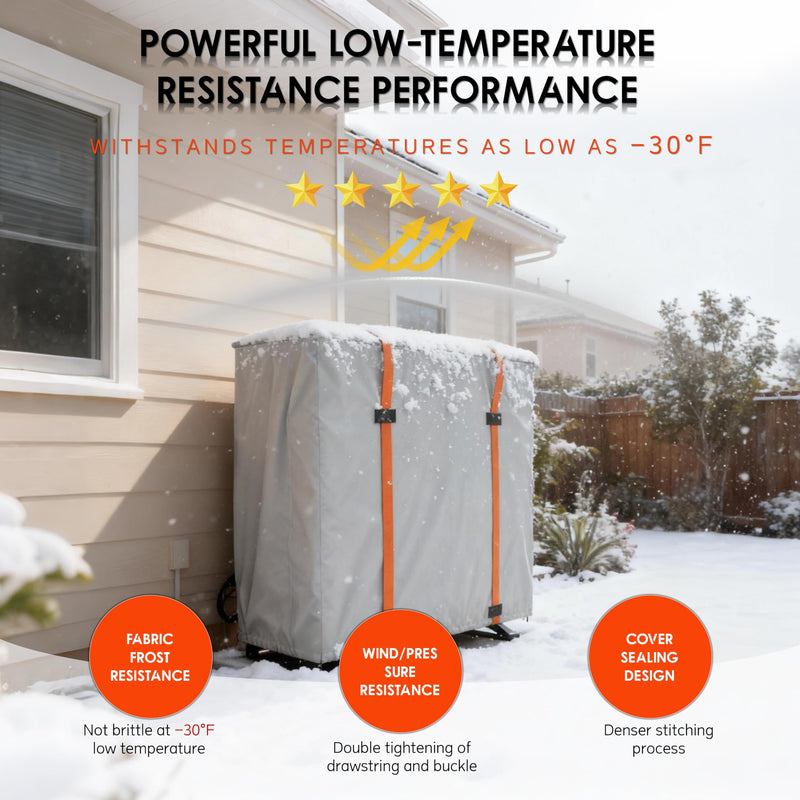 Air Conditioner Cover,Mini Split Cover for Air Conditioner Outside Unit,600D Heavy-Duty Waterproof Oxford Fabric Outdoor Portable, 29.1“L x 11.8”W x 21.7"H, 8000-12000 BTU AC Protector Simplified Version 29.1"L x 11.8"W x 21.7"H