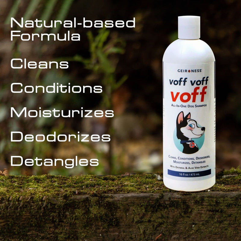 Geir Ness Voff Voff Voff All-in-One Shampoo - Hair Detangler Pet Deodorizer Hair Conditioner and Hair Moisturizer - PawsPlanet Australia