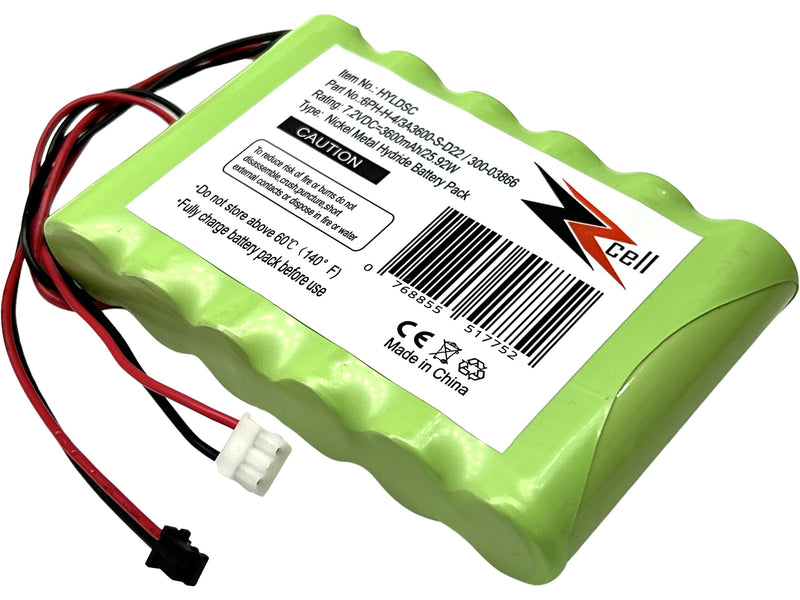 ZZcell® Battery Replacement for DSC Impassa SCW9057 Control Panel, 6PH-H-4/3A3600-S-D22, ADT Wireless Alarm Systems and Honeywell 300-03866, Lynx 5100, 5200, 5210, Touch 7000, LYNXRCHKIT-SHA
