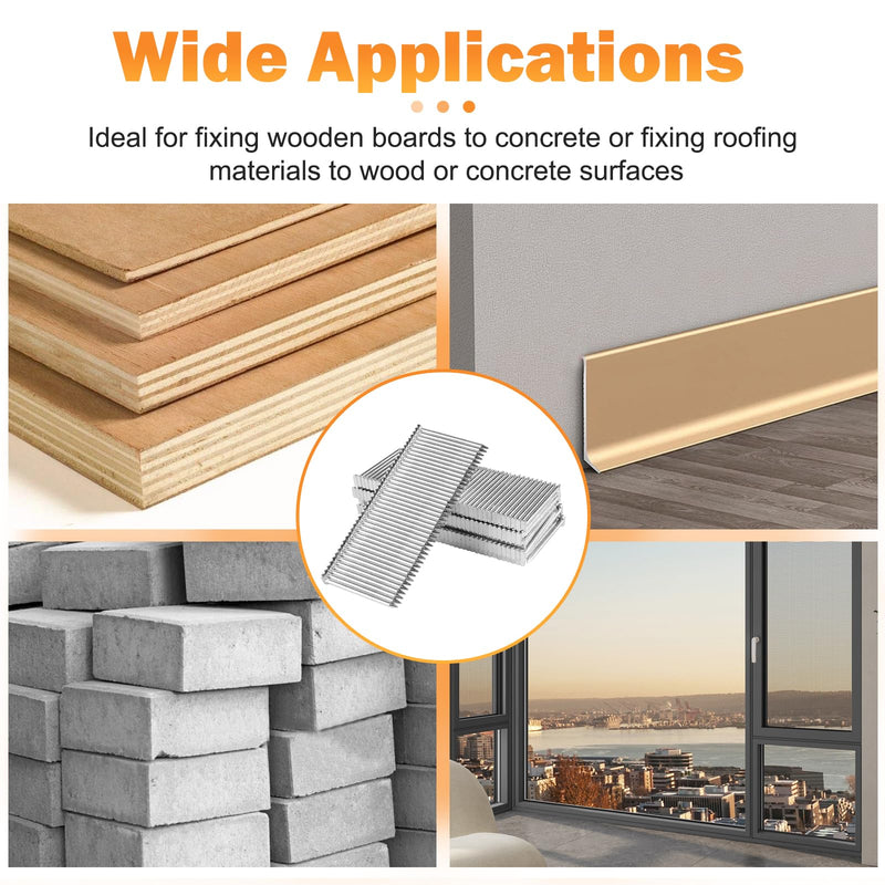 14 Gauge 3/4-Inch (18mm) Concrete Nails 800PCS/Box T Nails for Truss Building, Construction Framing and Concrete Nailing ST18 Nails(800 PCS/BOX)