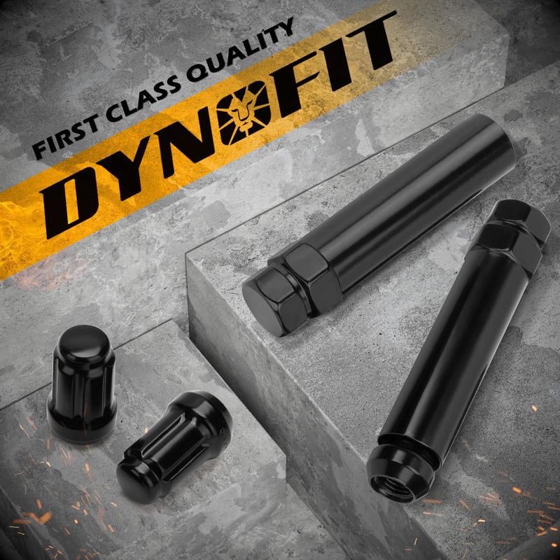 DYNOFIT 6 Spline Tuner Lug Nuts Key for Wrench with 3/4 inch (19mm) and 13/16 inch(21mm) Hex, Aftermarket Lugnuts Socket Replacement Tool for 1/2 inch 12x1.5 12x1.25 Lug Nut 1 Year Warranty 6 Spline 3/4"(19mm) 13/16"(21mm) Hex Black