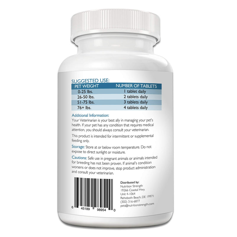 Pure Bovine Colostrum for Dogs Supplement, Rich in Antibodies to Protect Against Disease, Support for Immune Function, Digestive System, 120 Chewable Tablets - PawsPlanet Australia