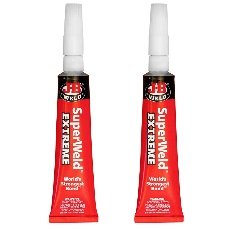J-B Weld Superglue Gel 15g 2 Pack - SuperWeld Extreme Gel 15g Gel - 2 Pack