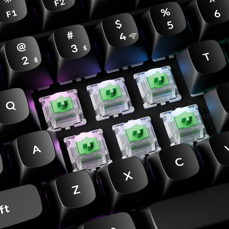 Keychron Magnetic Switches Aurora Linear - 110 PCS, Gateron Double-Rail Hall Effect, 50gf Pre-Lubed, 0.1mm Adjustable Actuation, Compatible K/Q HE & Lemokey HE (NOT for 8K HE Models)