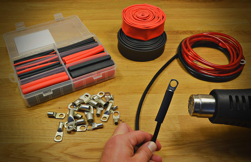 130 PC. Dual Wall Adhesive Marine Heat Shrink Kit - 3:1 Shrink Ratio - Multi-Color 3.5 Inch - Assortment - Multi