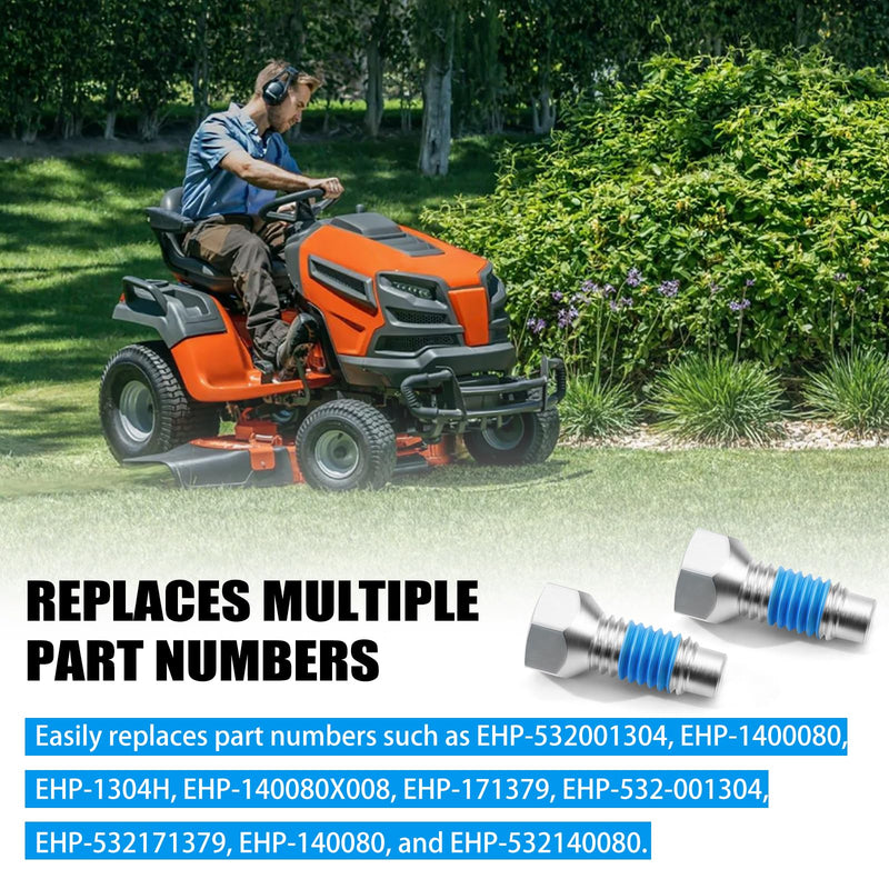 596218701 532140080 Rear Wheel Hub Bolt 7/16-14 X 1-3/8, for Husqvarna Electrolux Lawn Mowers and Lawn Tractors