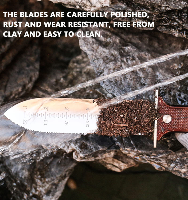 Gardening Hori Hori Garden Knife - Gardening Knife,Soil Knife, Serrated Side Weeding Knife,Digging Knife,Garden Knives With Sheath,Full Tang Hori Hori Knife silver 01