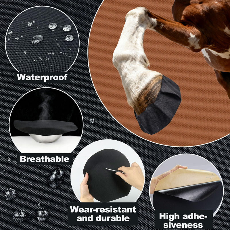 24 Pack Horse Hoof Tape,Strong Sticky Horse Hoof Wraps, Breathable Waterproof Magic Cushion Hoof Packing,Protection for Hoof Hoove (24)