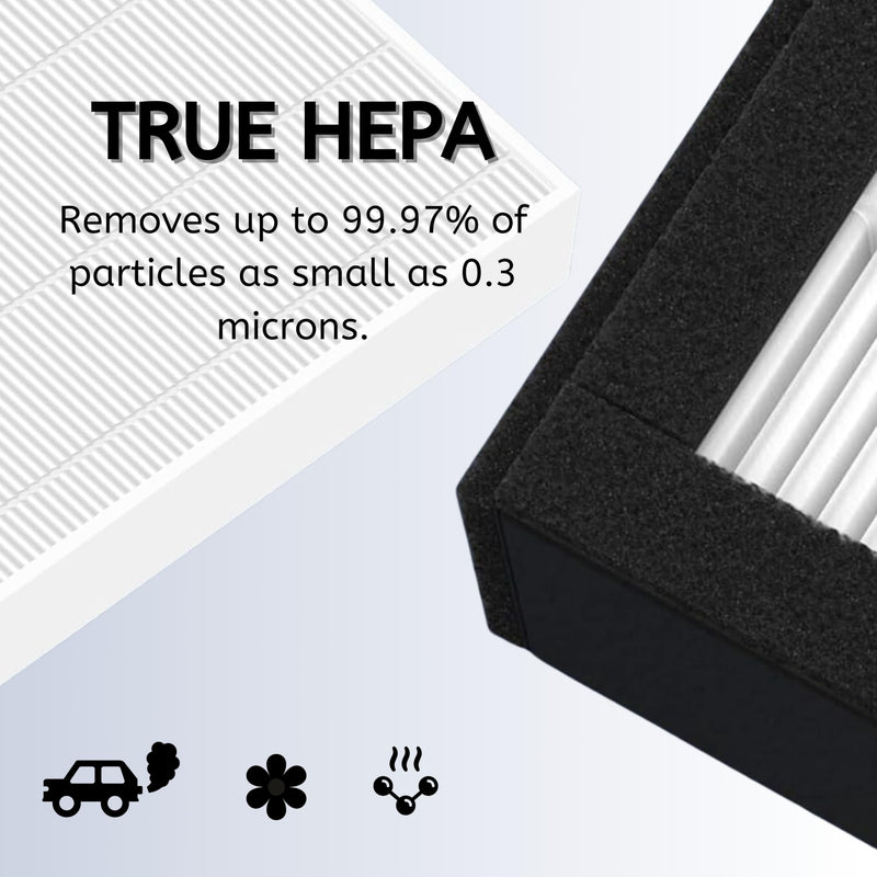 Nispira 1 Set 182550 Filter Replacement Compatible with Bionaire BAP536UV-U Holmes HAP537UV / 2141139 Air Purifier, 1 HEPA 4 Pre filters