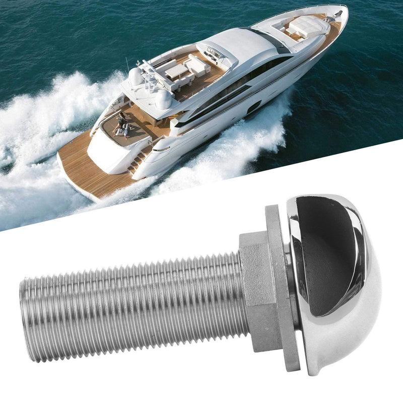 KIMISS 1in Straight Marine Hose Barb Fitting, for Boat/Yacht/Truck/RV, Stainless Steel Thru-Hull Connector, Drain Pipe Adapter, Hose Thru Fitting