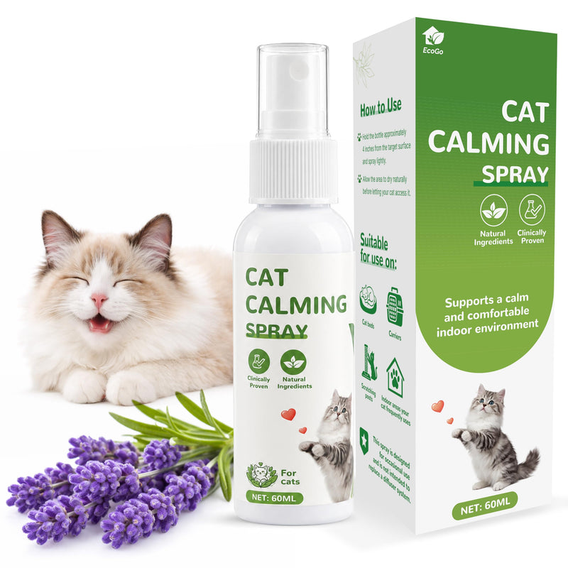 Cat Calming Pheromone Solutions – Diffuser Kit & Spray Options (Calming Spray – 1 Bottle)