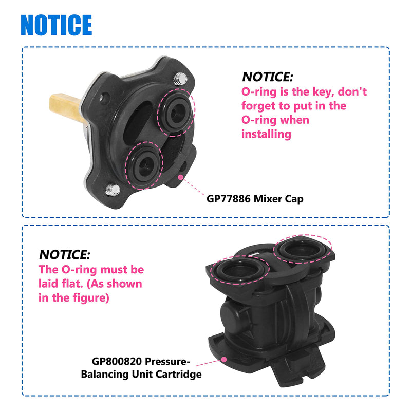 GP77886 Mixer Cap & GP800820 Pressure Balancing Unit Replacement for Kohler