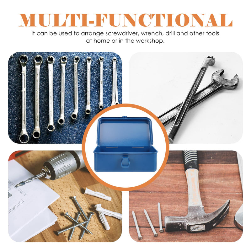 UPKOCH Mechanics Tool Box 7.48X4.72X3.07In Portable Tool Storage Organizer for Car Trunk and Home Workshop