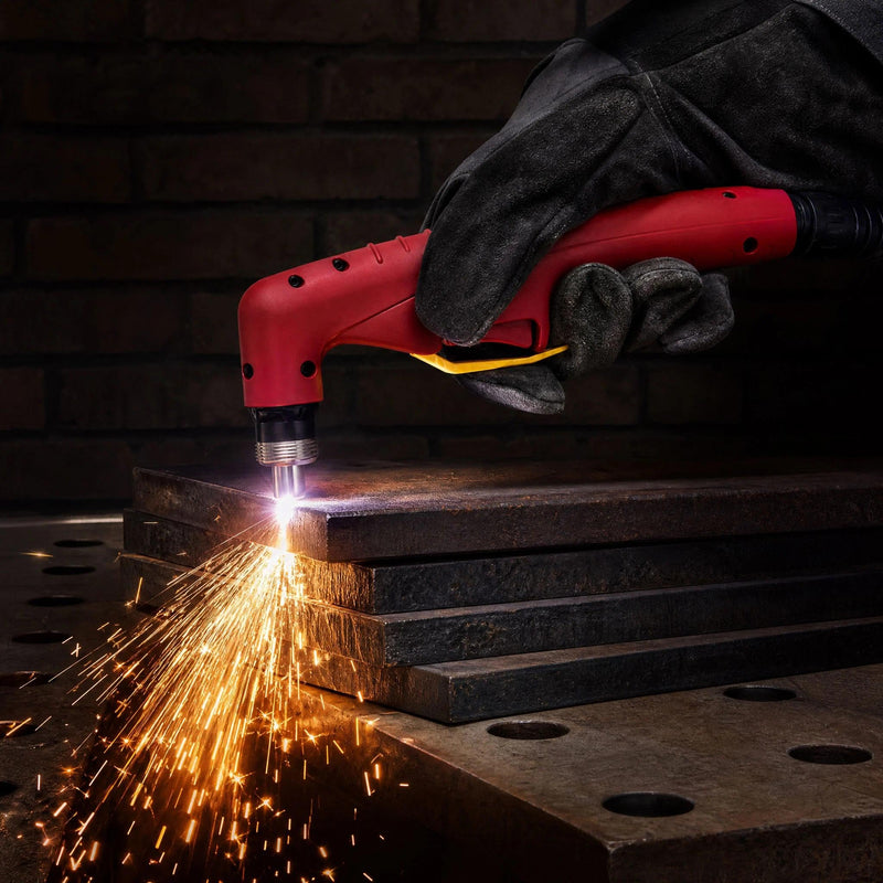A set Plasma Torch Head Body Replacement fits Harbor Freight Chicago Electric PP2017 95136 97994 91814 60767 62204 62772 62771 plasma cutter parts (Red S45 Torch Head) Red S45 Torch Head